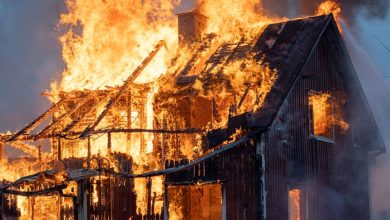 حريق مهول في سوق التمور بأرفود